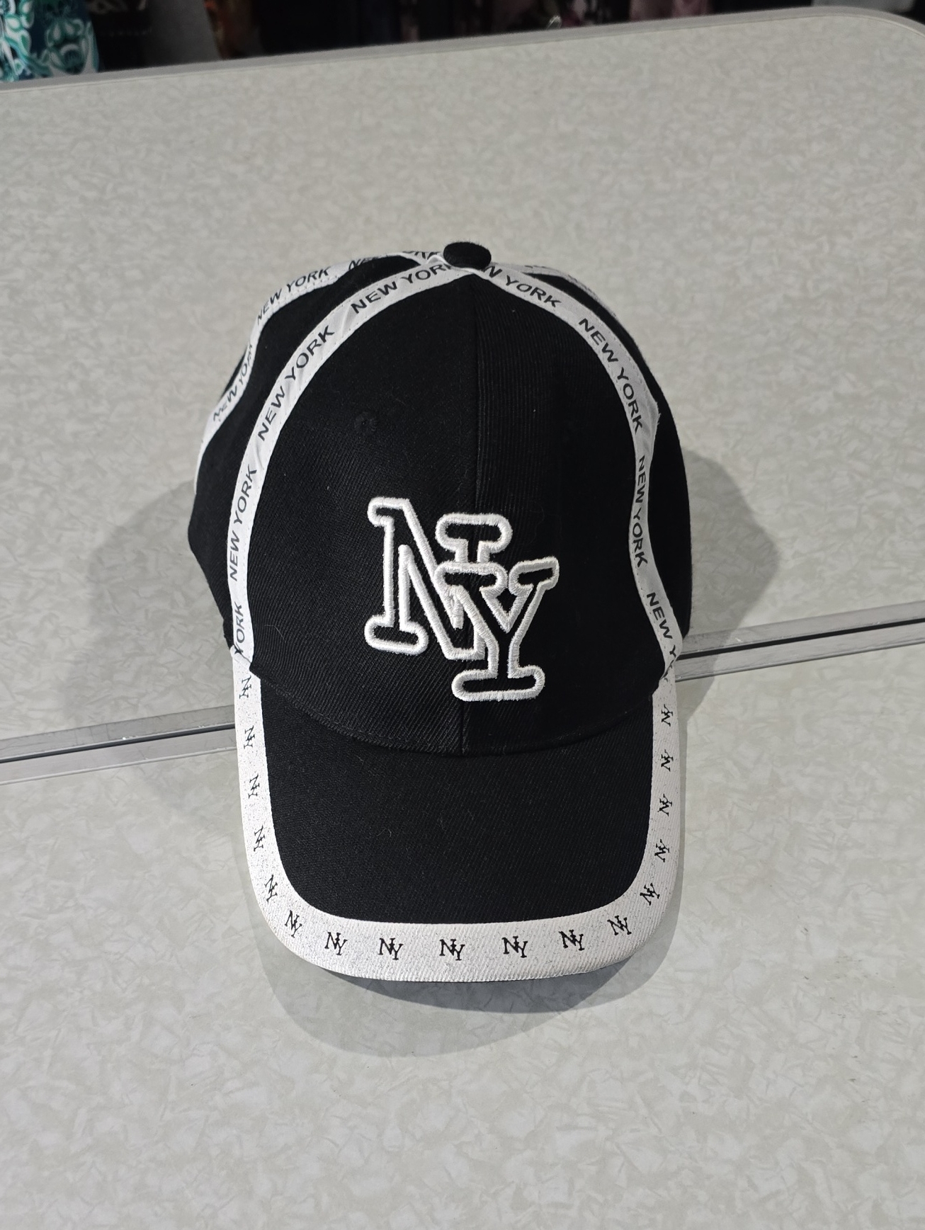 Black  White Ny Logo Baseball Cap